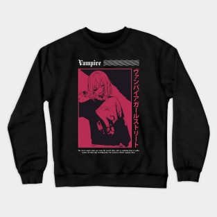 Vampire Anime Girl Crewneck Sweatshirt